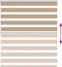 vidaXL Ζέβρα τυφλή 125x150 cm Πλάτος υφάσματος 120,9 εκ. Πολυεστέρας