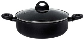Κατσαρόλα Ρηχή Petra 70.020.030 Φ30cm Black Black Cryspo Trio 30 cm Αλουμίνιο