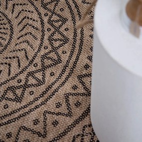 Στρογγυλό Χαλί Καλοκαιρινό (Φ200) Royal Carpet Avanos 8894 Black