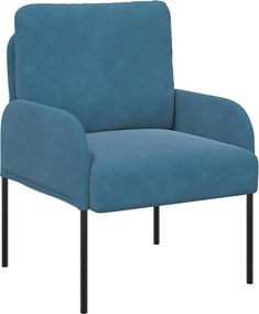 vidaXL Καναπέδες με μαξιλάρι 55cm Μπλε Κόντρα πλακέ