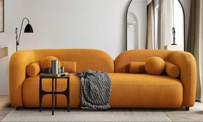 Stewehome Μοντέρνος Καναπές 3 Θέσεων κίτρινο 235x95x80 cm