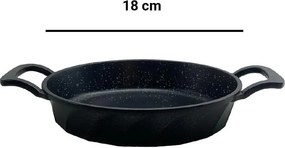 Stewehome Σετ 2 τεμαχίων από χυτοσίδηρο τηγάνι Μαύρο