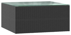 vidaXL Σαλόνι Κήπου 5 Τεμαχίων Μαύρο από Συνθετικό Ρατάν με Μαξιλάρια