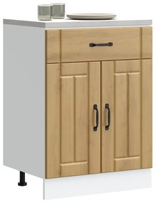 ντουλάπι βάσης κουζίνας Lucca Δρυς τεχνίτης κατασκευασμένο ξύλο