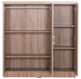 ΝΤΟΥΛΑΠΑ 3ΦΥΛΛΗ ΜΕ ΡΑΦΙΑ FUENTO HM2482.01 SONAMA OAK ΜΕΛΑΜΙΝΗ 120-116x40x123,5Υεκ.