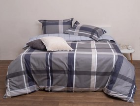 Σετ Πάπλωμα Υπέρδιπλο 220x240 Νιούτον Γκρι Viopros