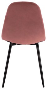 Καρέκλα LEONARDO Βελούδο Σάπιο Μήλο 45x53x85Υ εκ. 4αδα 45x53x85 εκ.