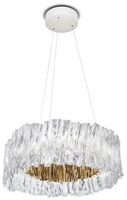 Κρεμαστό Φωτιστικό LED 52W Dimmable 3000K Accordeon Slamp-ACRSM00GLD01T30NMTEU-Λευκό-Χρυσό ACRSM00GLD01T30NMTEU
