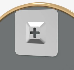 vidaXL Καθρέφτης Τοίχου Στρογγυλός Χρυσός Ø 60 εκ.