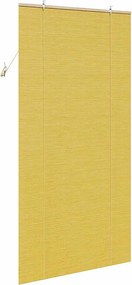vidaXL Ρόλερ (στόρι) Κίτρινο 100 x 220 cm Μπαμπού