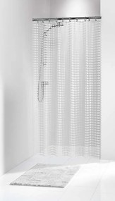 Tiles 180x200 white κουρτίνα μπάνιου πλαστική Sealskin Elemental