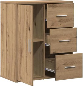 vidaXL Πλαϊνό γραφείο Artisan Oak 60 x 31 x 70 εκ Επεξεργασμένο Ξύλο