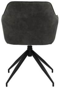 Καρέκλα Oakland 646, Μαύρο, Ανθρακί, 85x58x55cm, 9 kg, Ταπισερί, Μεταλλικά, Μπράτσα | Epipla1.gr