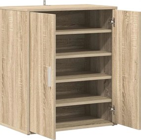 vidaXL Παπουτσοθήκη Sonoma Δρυς 60 x 35 x 70 εκ. από Επεξ. Ξύλο
