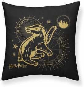 Κάλυψη μαξιλαριού Harry Potter Hufflepuff Μαύρο Πολύχρωμο 50 x 50 cm