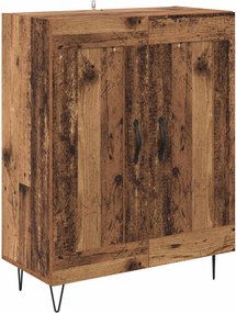 vidaXL Highboard 2 pcs Παλιό ξύλο Επεξεργασμένο ξύλο