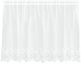 vidaXL Κουρτίνες με κουρτίνες Λευκό 500x100cm Πολυεστέρας