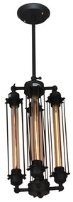 Φωτιστικό Οροφής Πολύφωτο Homelighting Toro 77-2598 Black