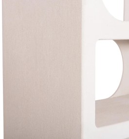 ΒΙΒΛΙΟΘΗΚΗ ΣΕΙΡΑ SANTORINI  MDF ΣΕ ΥΠΟΛΕΥΚΟ ΧΡΩΜΑ 80x38x180Yεκ. 80x38x180 εκ.