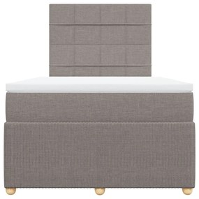 ΚΡΕΒΑΤΙ BOXSPRING ΜΕ ΣΤΡΩΜΑ TAUPE 120X200 ΕΚ. ΥΦΑΣΜΑΤΙΝΟ 3292027