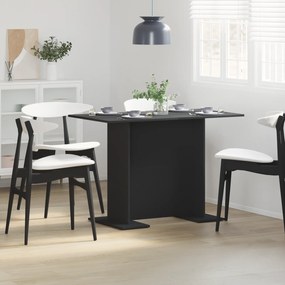 vidaXL Τραπέζι Φαγητού Μαύρο 100x60x75 εκ. Κατασκευασμένο από Ξύλο