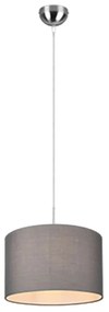 Φωτιστικό Οροφής Hotel 303300111 1xE27 60W Φ40cm 150cm Grey Trio Lighting Metal, Fabric