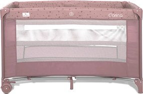 BABY COT CARINA 2 LAYERS PINK STARS