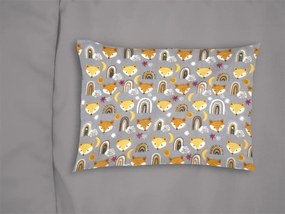 Μαξιλαροθήκη Φανελένια Bebe 35x45εκ. Fox 53 Grey DimCol