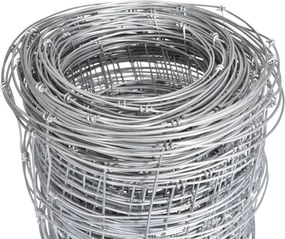 vidaXL Συρματόπλεγμα Περίφραξης Ασημί 50 x 1,25 μ. από Γαλβαν. Ατσάλι