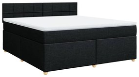 ΚΡΕΒΑΤΙ BOXSPRING ΜΕ ΣΤΡΩΜΑ ΜΑΥΡΟ 180X200 ΕΚ. ΥΦΑΣΜΑΤΙΝΟ 3289061