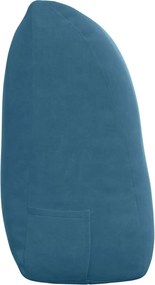 vidaXL Μαξιλάρι Πλάτης Μπλε 120 x 50 x 24 cm Βελούδο