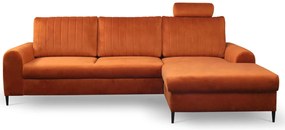 Γωνιακός καναπές Monte-Portokali-Deksia