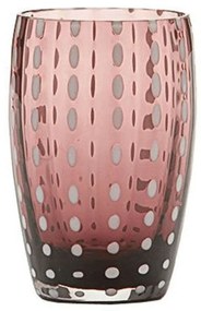 Ποτήρι Νερού Perle PR00105 320ml Amethyst Zafferano Glass