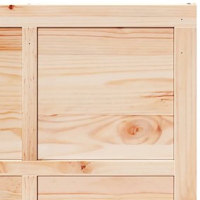 vidaXL Πόρτα αχυρώνα Καφέ 100 x 210 cm Μασίφ ξύλο πεύκου