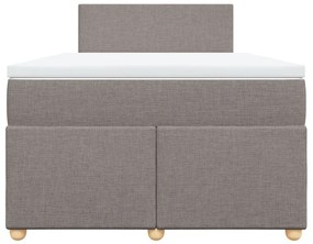 ΚΡΕΒΑΤΙ BOXSPRING ΜΕ ΣΤΡΩΜΑ TAUPE 120X200 ΕΚ. ΥΦΑΣΜΑΤΙΝΟ 3288944