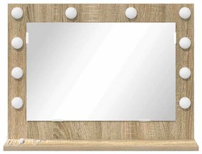vidaXL Καθρέφτης τουαλέτας με καθρέφτη Δρύς Sonoma 60 x 45 x 18 εκ.