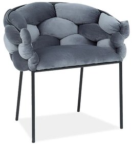 ΚΑΡΕΚΛΑ NORTE VELVET ΜΑΥΡΟ ΠΛΑΙΣΙΟ / ΓΚΡΙ BLUVEL 14 DIOMMI NORTEVCSZ DIOMMI-80-2335