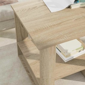 vidaXL Τραπεζάκι σαλονιού Δρύς Sonoma 51 x 50 x 50 εκ.