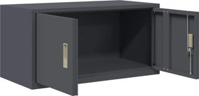 vidaXL Ντουλάπι αποθήκευσης Ανθρακί 80 x 40 x 40 cm Ατσάλι