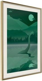 Αφίσα - Loch Ness [Poster] - 40x60 - Χρυσό - Με πασπαρτού