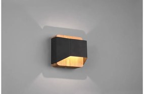 Απλίκα Φωτιστικό Τοίχου LED 4,3W Μαύρο Dimmable Up Down Ξύλο 12cm Arino 224810132 Trio Lighting-224810132-Μαύρο 224810132