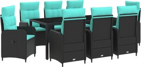 vidaXL Σετ Εξωτερικής Τραπέζης 9 pcs συνθετικό ρατάν