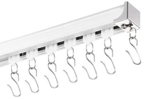 VEVOR Ceiling Curtain Track Set 17.7 FT/5.4 Meter Room Divider with Hooks White