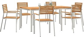 vidaXL Σέτ φαγητού για κήπο 7 pcs