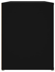 Παπουτσοθήκη Μαύρη 100x35x45 εκ. από Επεξεργασμένο Ξύλο - Μαύρο