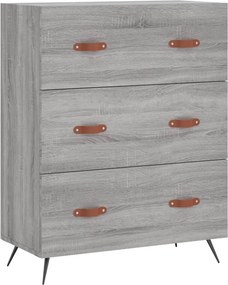 vidaXL Ντουλάπι Γκρι Sonoma 69,5 x 34 x 180 εκ. Επεξεργασμένο Ξύλο