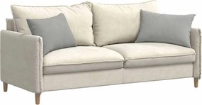 vidaXL Μαξιλάρι Καναπέ 2 pcs Ανοιχτό γκρι 60 x 40 cm ύφασμα