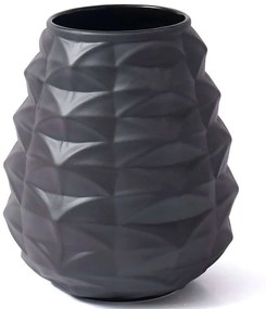 Βάζο 742TMA4906 25x25x26cm Black Aberto Design Ceramic