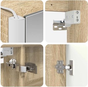 vidaXL Σετ Ντουλαπιών Μπάνιου 5 pcs Sonoma Δρυς Επεξεργασμένο Ξύλο