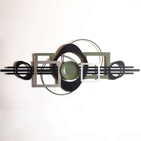 Διακοσμητικό Τοίχου 507ATP1216 41x99cm Multi-Green Wallity Steel